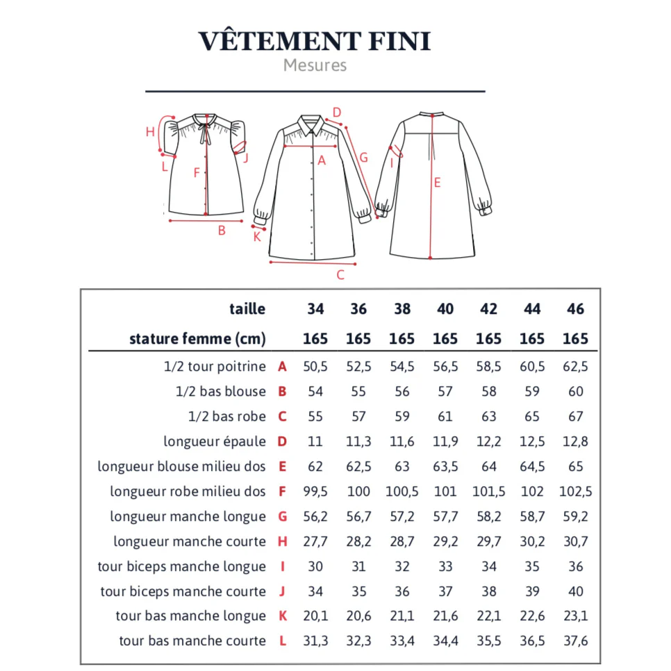 Duo femme enfant blouse et robe ALEX PDF - Image 17