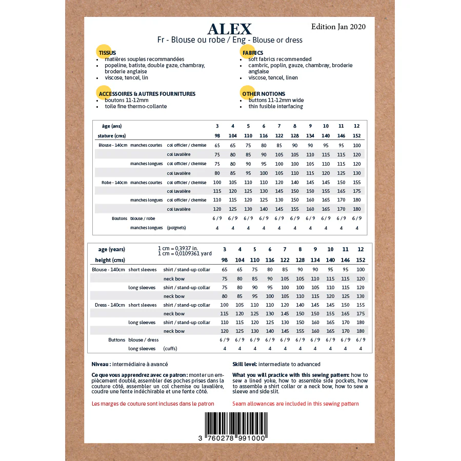 Duo femme enfant blouse et robe ALEX PDF - Image 19