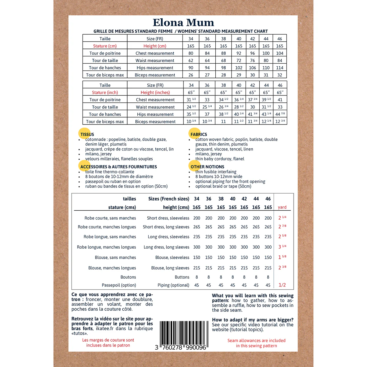 Duo femme enfant blouse et robe ELONA PDF - Image 19