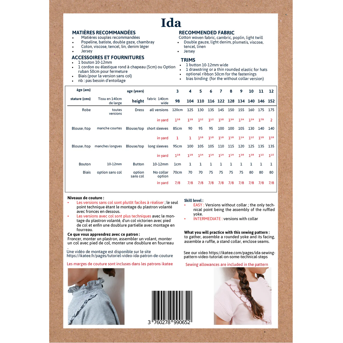 Duo femme enfant blouse et robe IDA PDF - Image 18