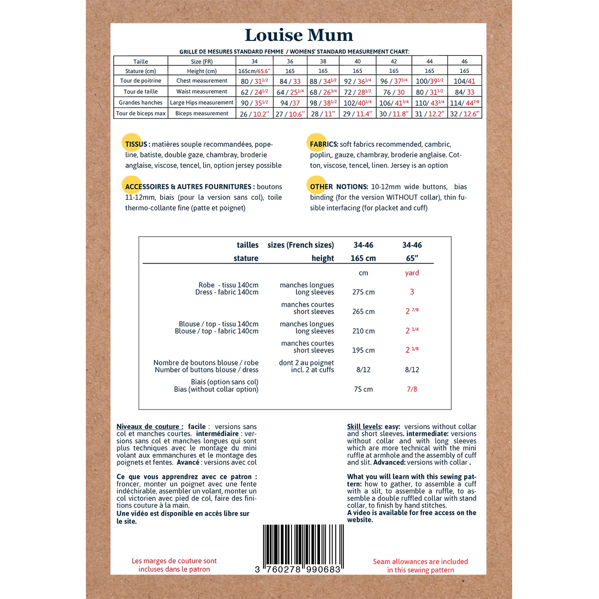 Duo femme enfant blouse et robe LOUISE PDF - Image 17