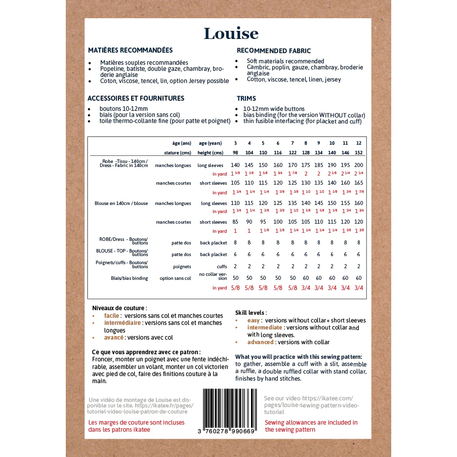 Duo femme enfant blouse et robe LOUISE PDF - Image 18