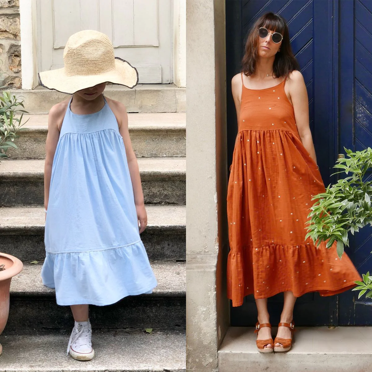 Duo femme enfant top et robe LÉNA PDF - Image 3