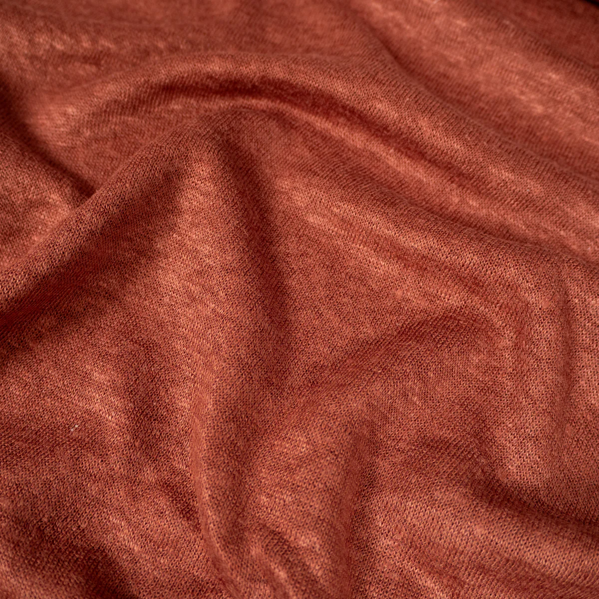 Tissu jersey flammé fin - Lin - Mind the maker - Sienne - Image 11