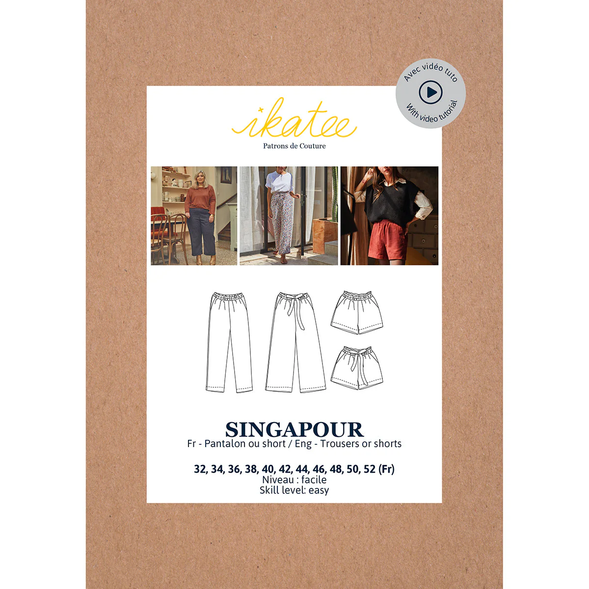 Kit Pantalon - Singapour - 32 au 38 - Viscose Pompon - Image 5