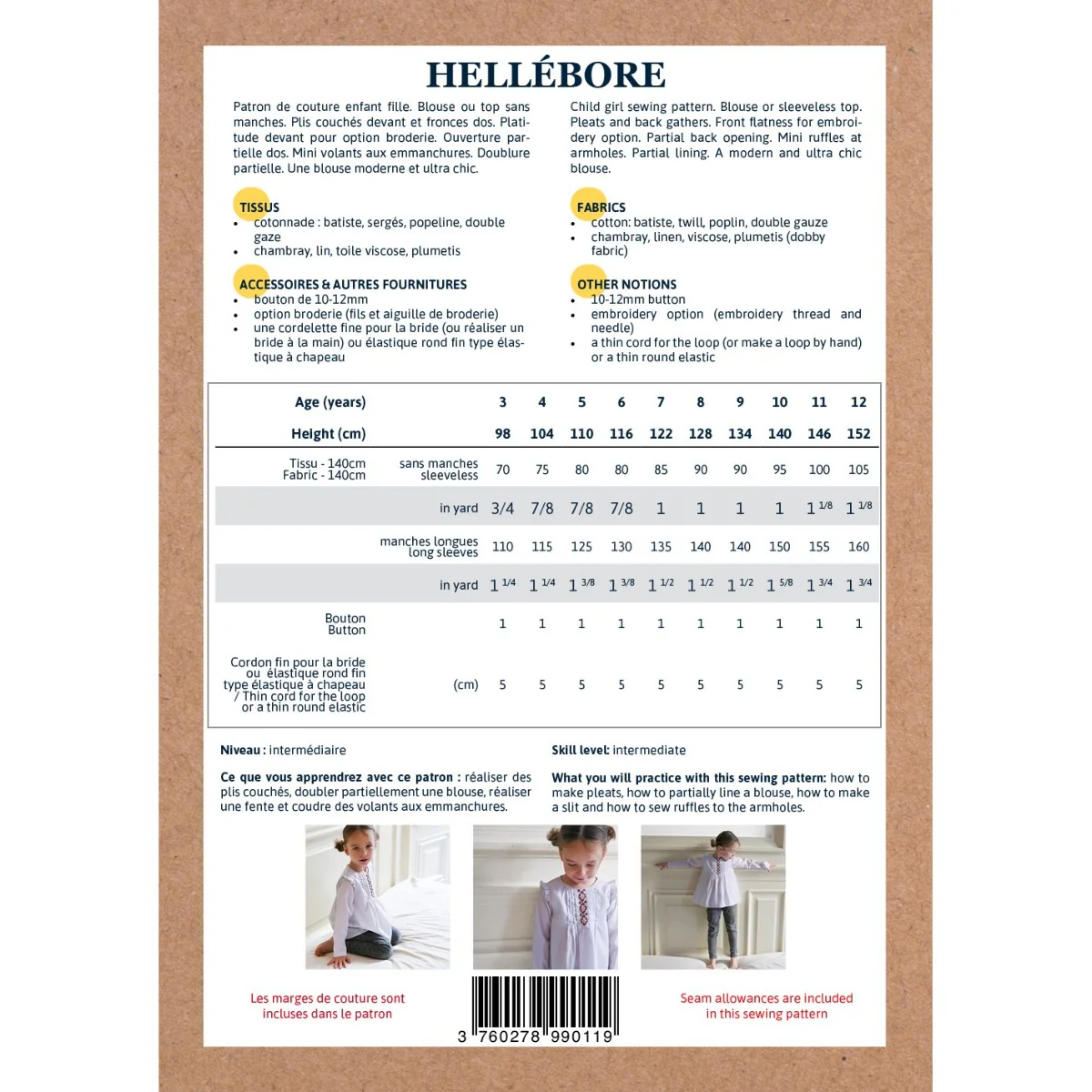Patron blouse enfant HELLÉBORE PDF - Image 18