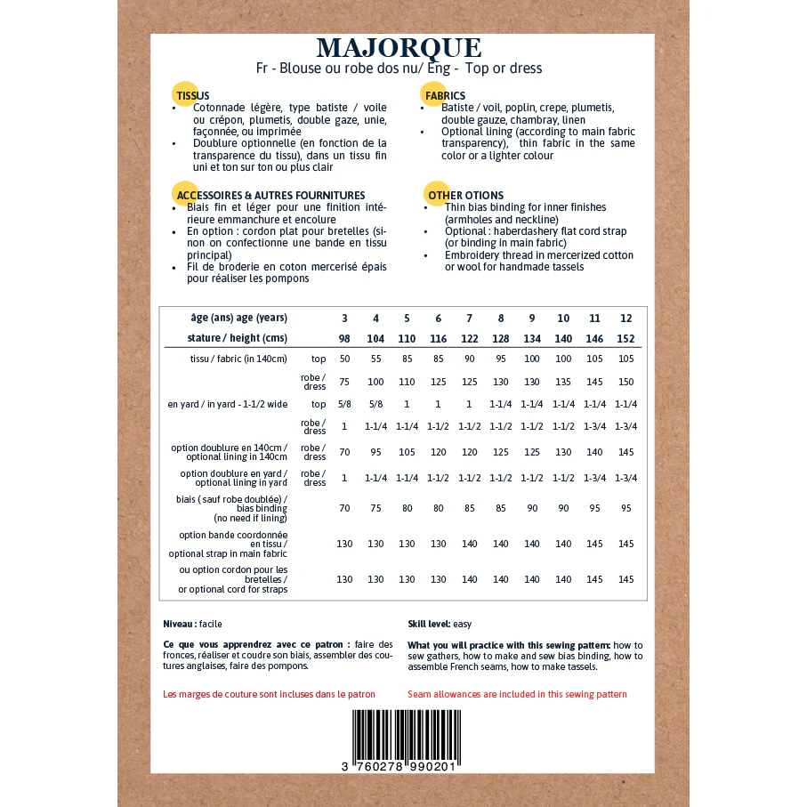 Patron top et robe enfant MAJORQUE PDF - Image 17