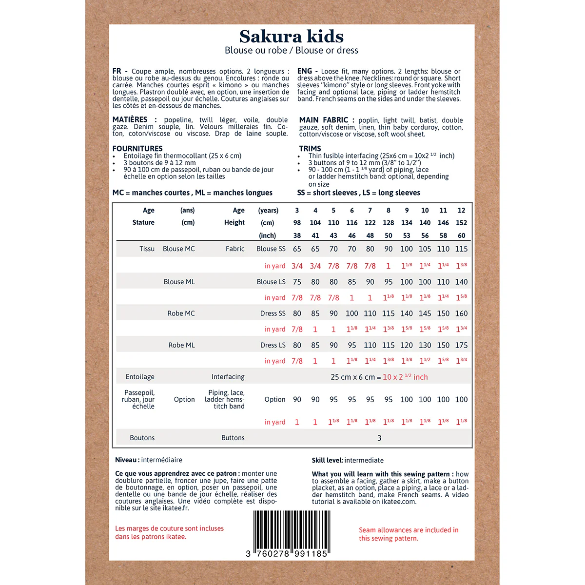Patron blouse et robe enfant SAKURA KIDS PDF - Image 18
