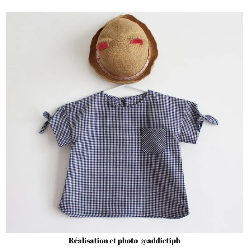 Patron top enfant PEONY pochette - Image 16