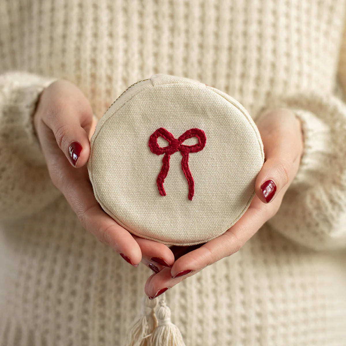 Pompon mat - Écru - Image 7