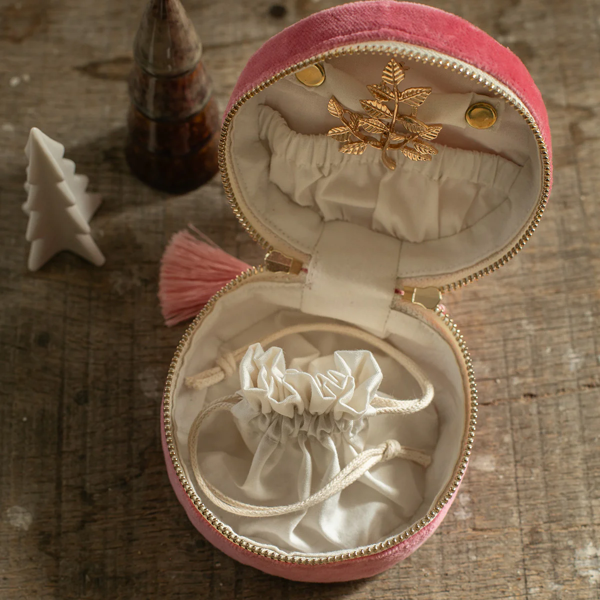 Pompon satin - Rose - Image 4