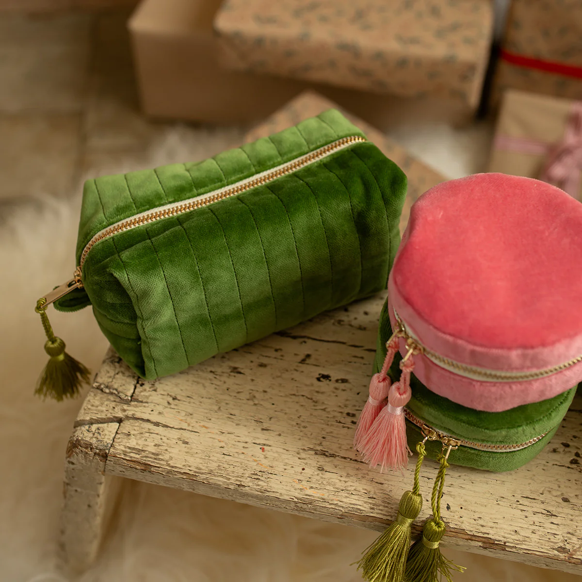 Pompon satin - Vert anis - Image 4