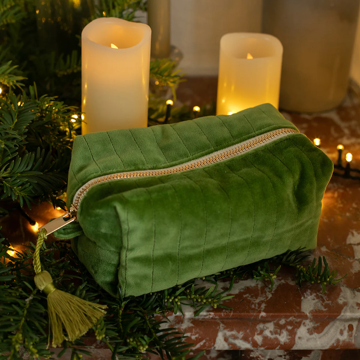 Pompon satin - Vert anis - Image 7