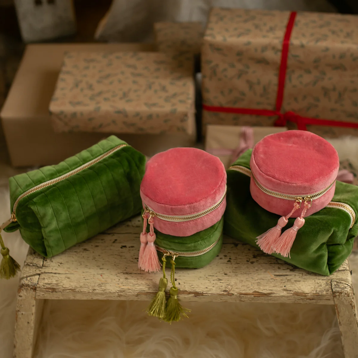 Pompon satin - Vert anis - Image 9