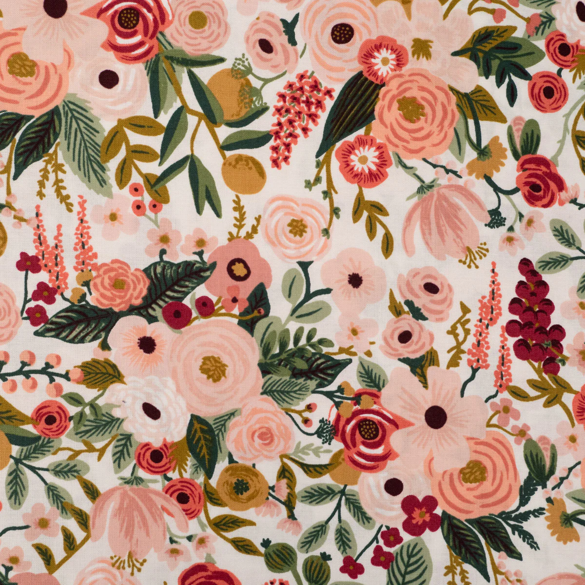 Popeline de coton - Rifle Paper® - Garden Party - Rose - Image 6