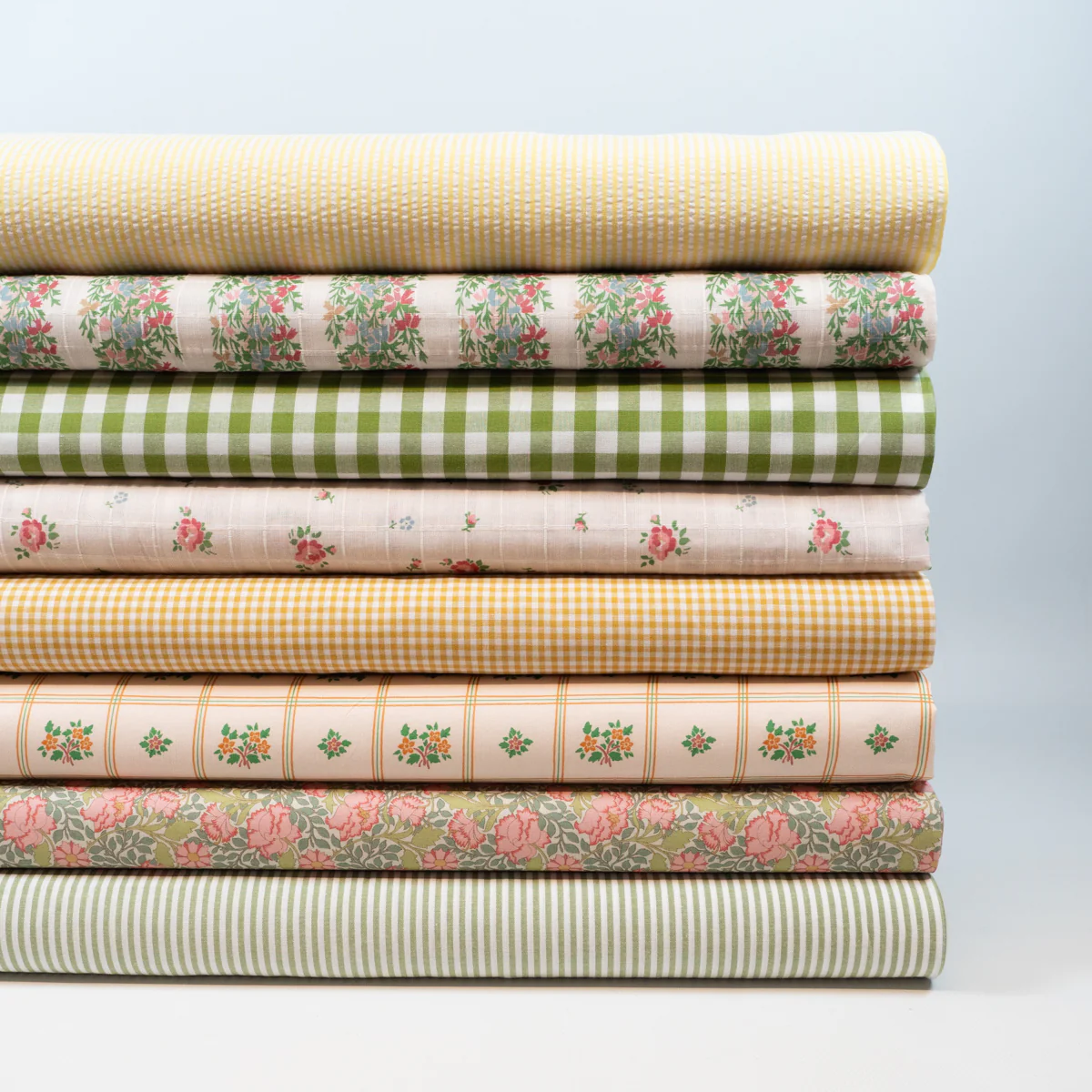 Tissu popeline de coton - Tilda®  - Chant d'oiseaux - Sauge - Image 6