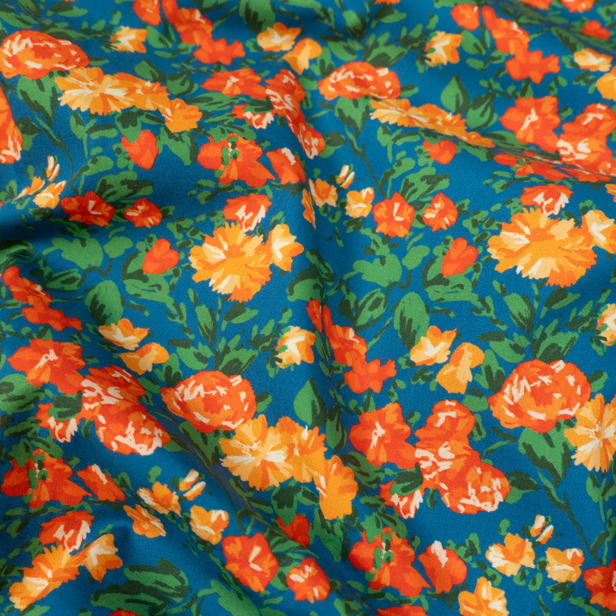 Tissu popeline - ikatee® - Capri - Bleu - Image 7