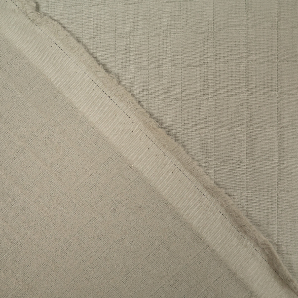 Tissu coton matelassé - Grands carreaux - Vert sauge - Image 5