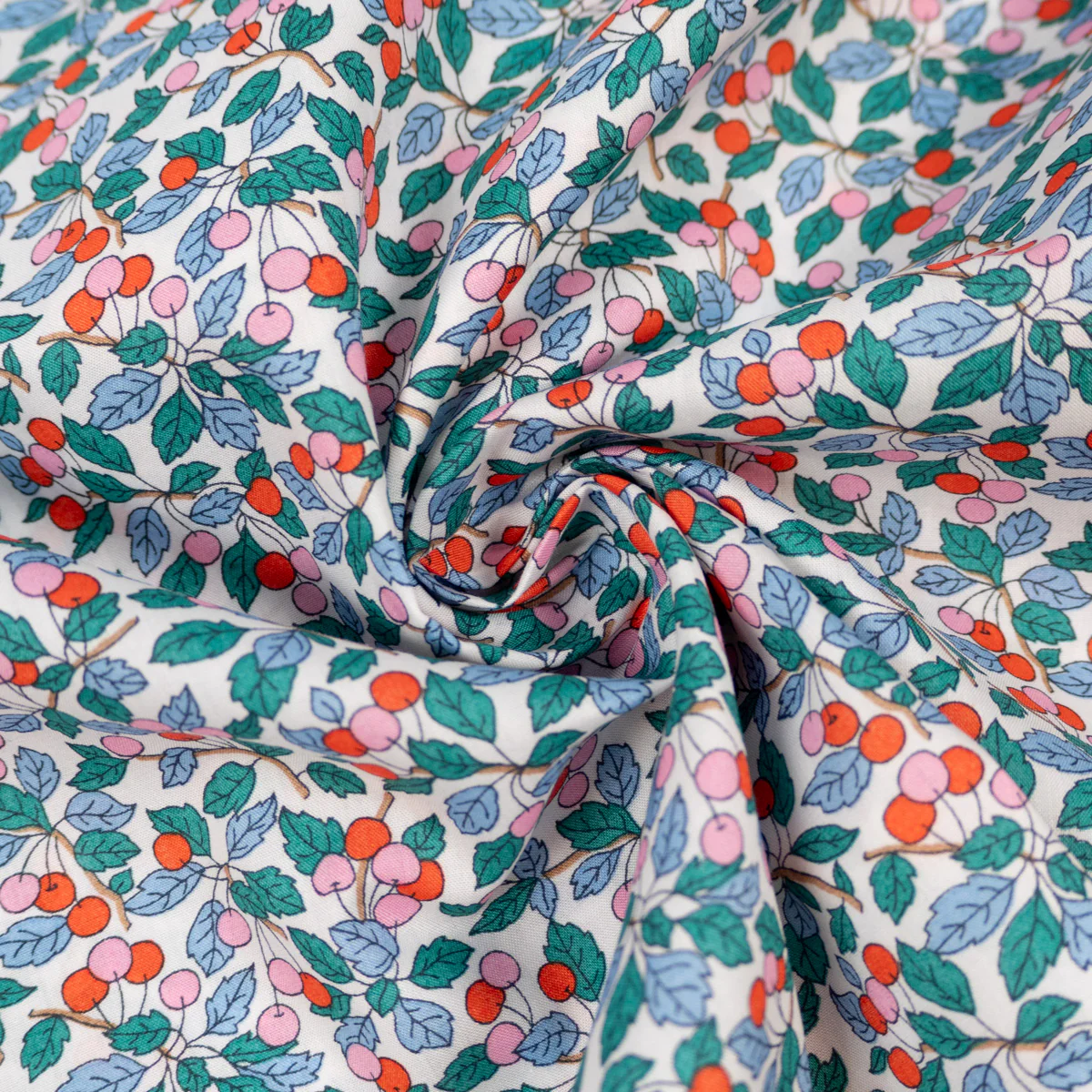 Tissu Liberty Tana Lawn  - Colleen's - Vert - Image 3