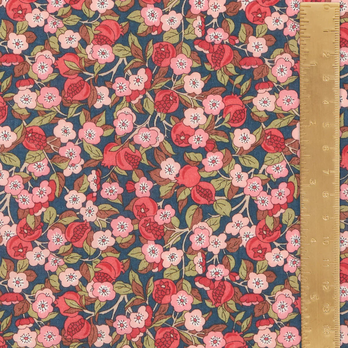 Tissu Liberty Tana Lawn - Nectar - Pétrole - Image 4