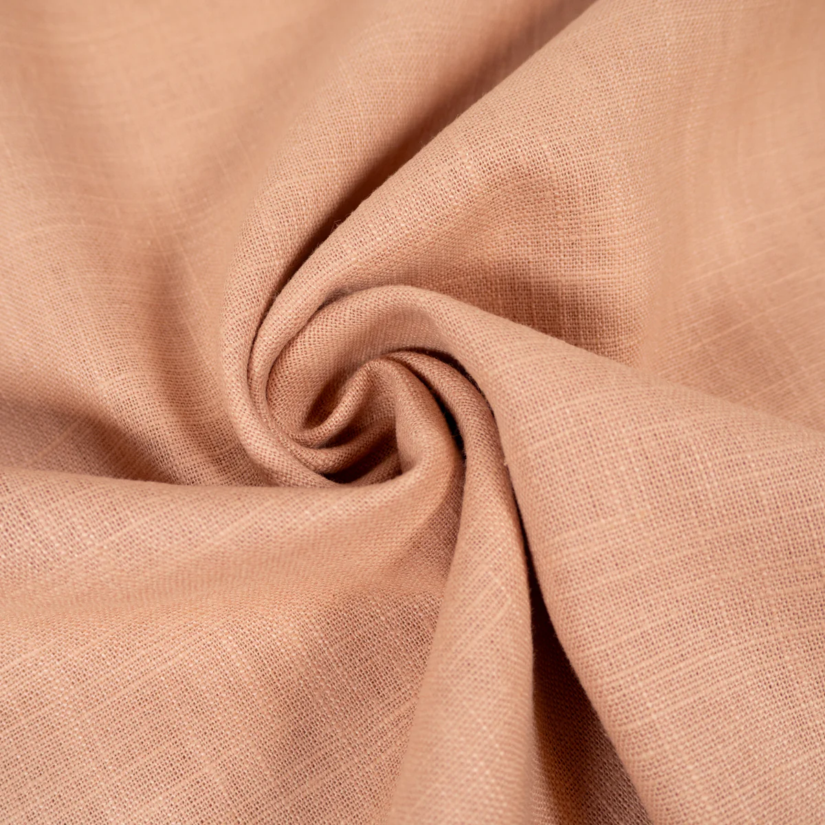 Tissu Lin Lavé - Rose poudré - Image 3