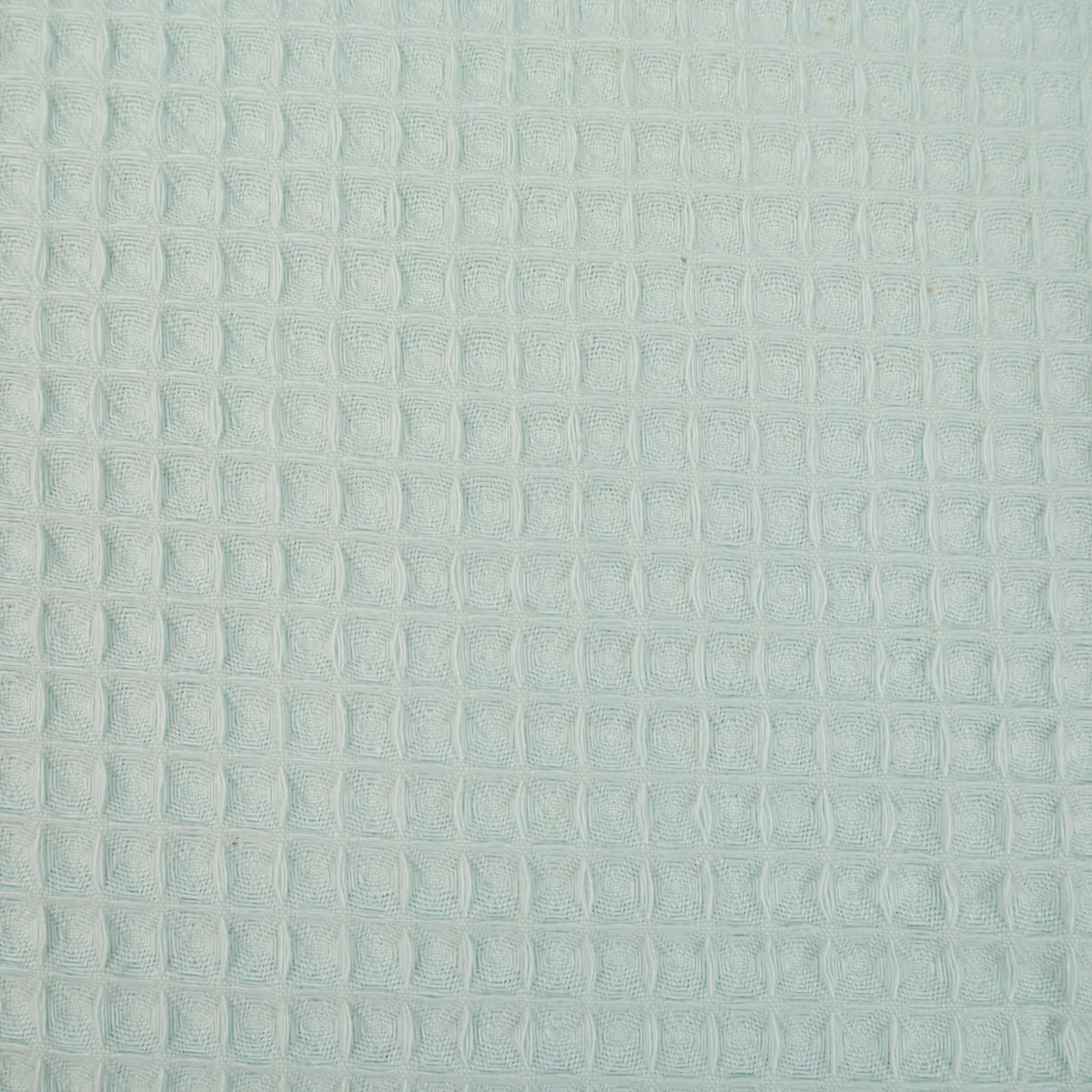 Tissu nid d'abeille tissé - Bleu celadon - Image 3