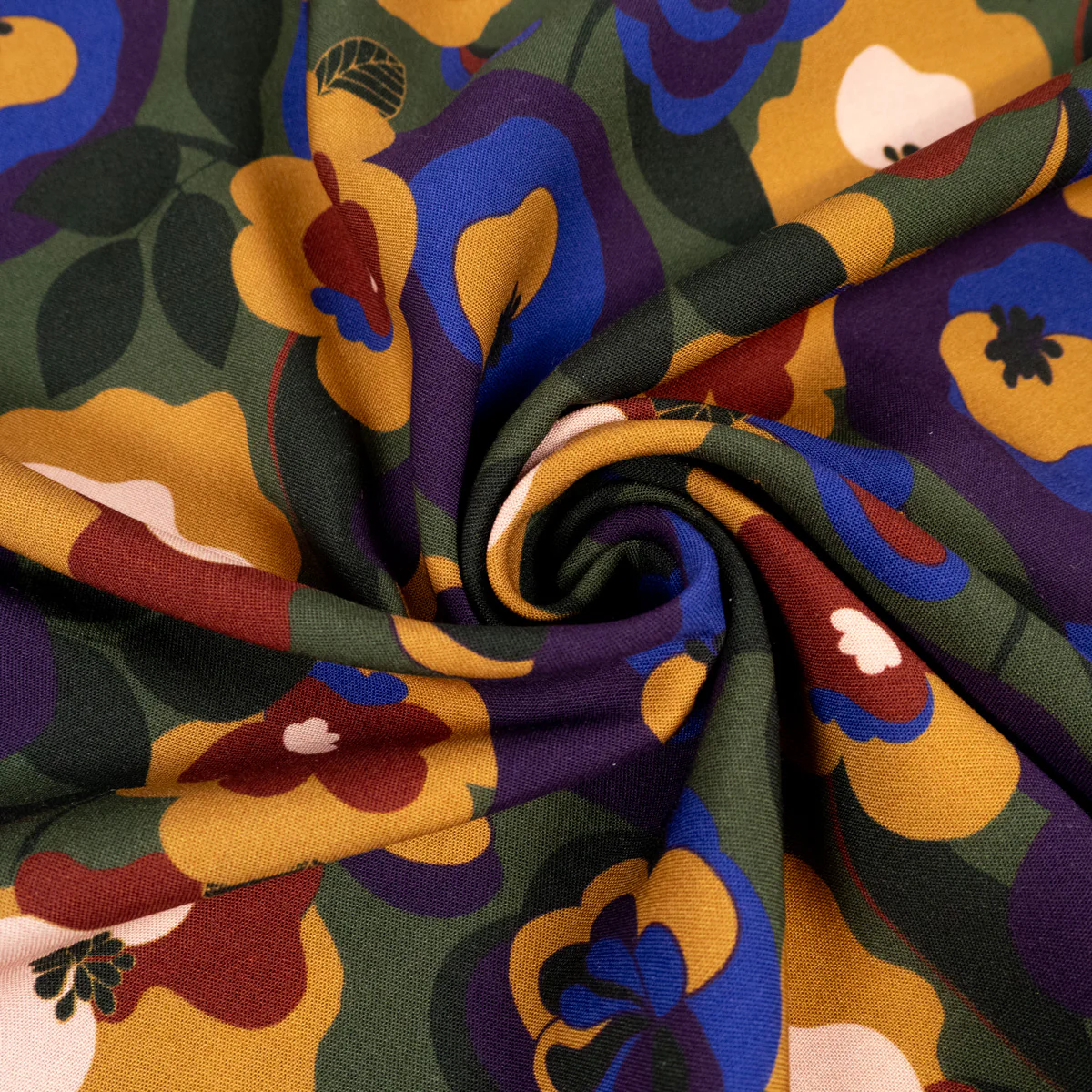 Tissu viscose - Ikatee® - Anémone - Vert - Image 11