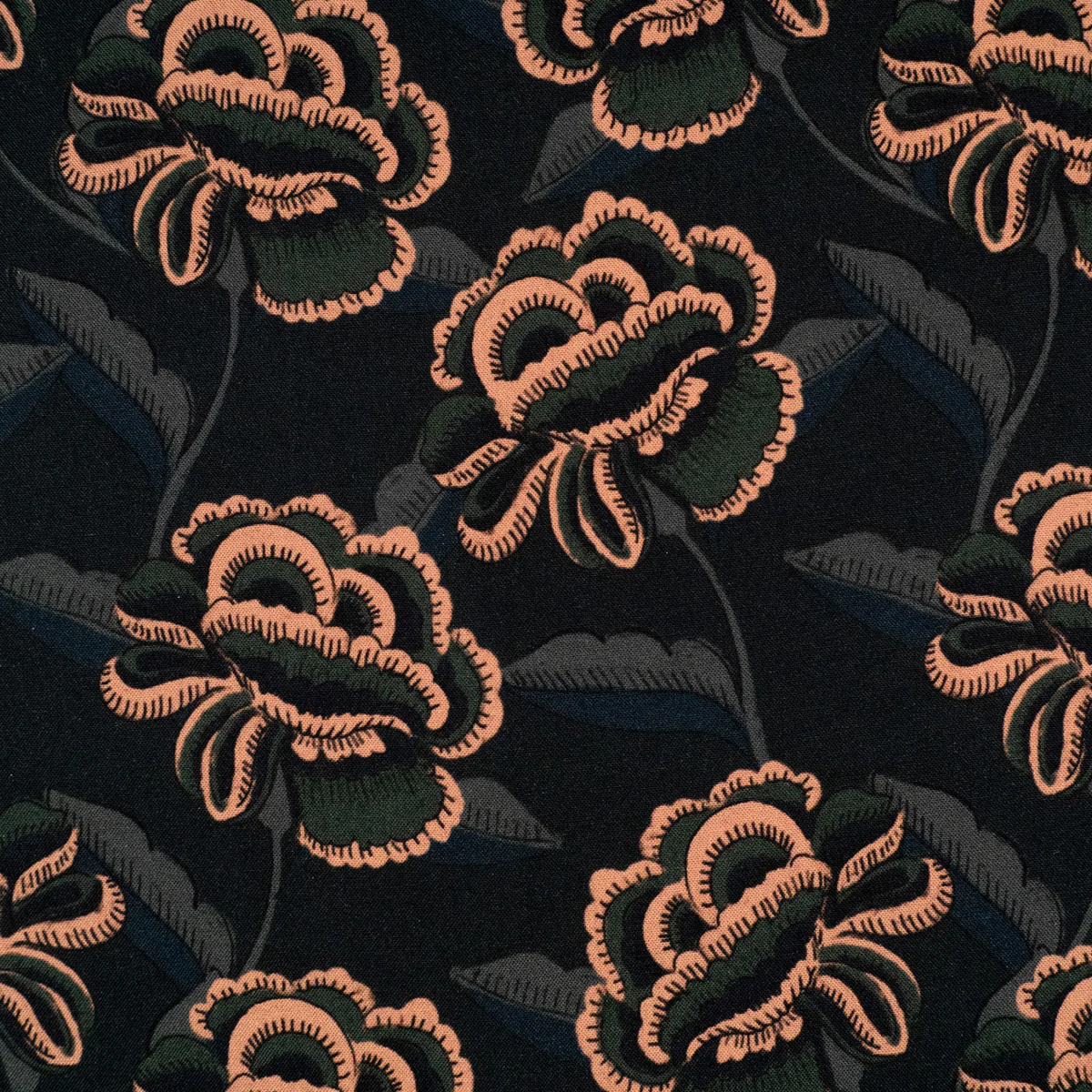 Tissu viscose - Ikatee® - Ispahan - Nuit noire - Image 10