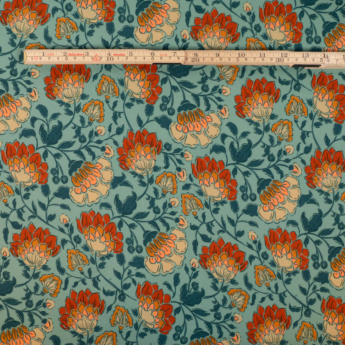 Tissu viscose - Ikatee® - Méditerranée - Bleu lagon - Image 12